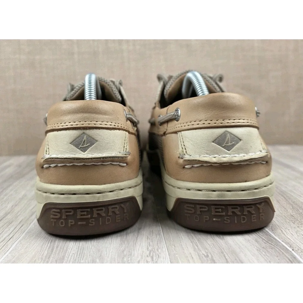 Sperry Top-Sider Billfish 3-Eye Men's Tan Leather Lace-Up Boat Shoes US 10M